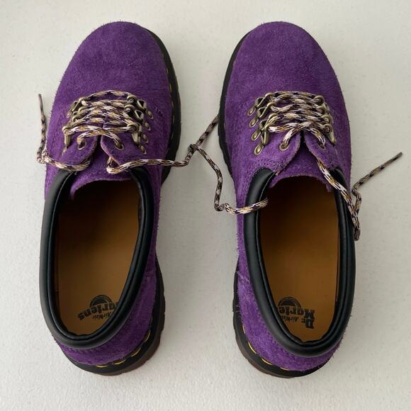 Dr. Martens 8053 Ben Long Napped Suede Casual Shoes Purple Unisex W9/M8 NEW - Picture 12 of 12